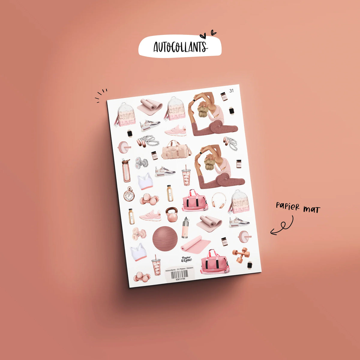 Autocollant 31 Pilates