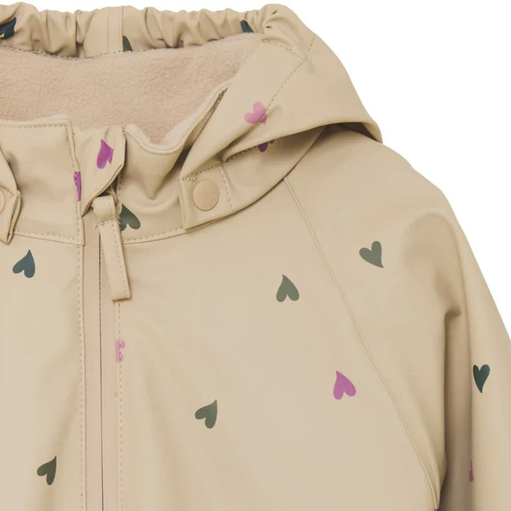 Combinaison Imperméable Coeurs White Pepper