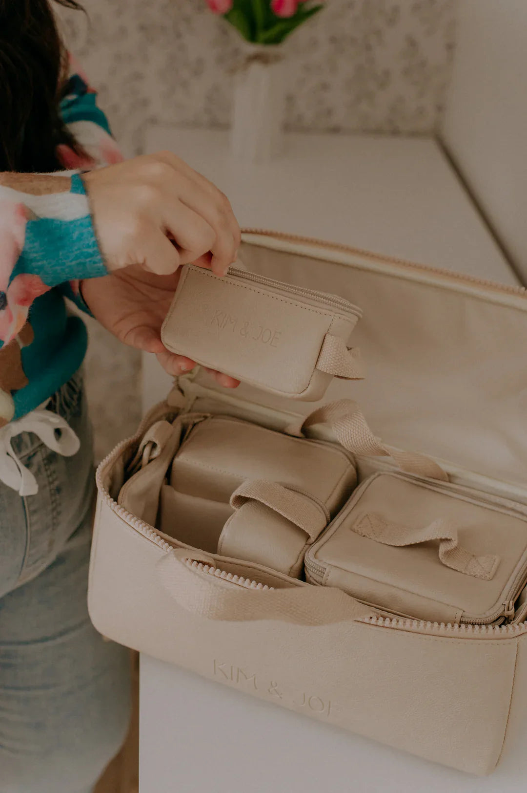 Organisateur Pour Sac À Couches Beige