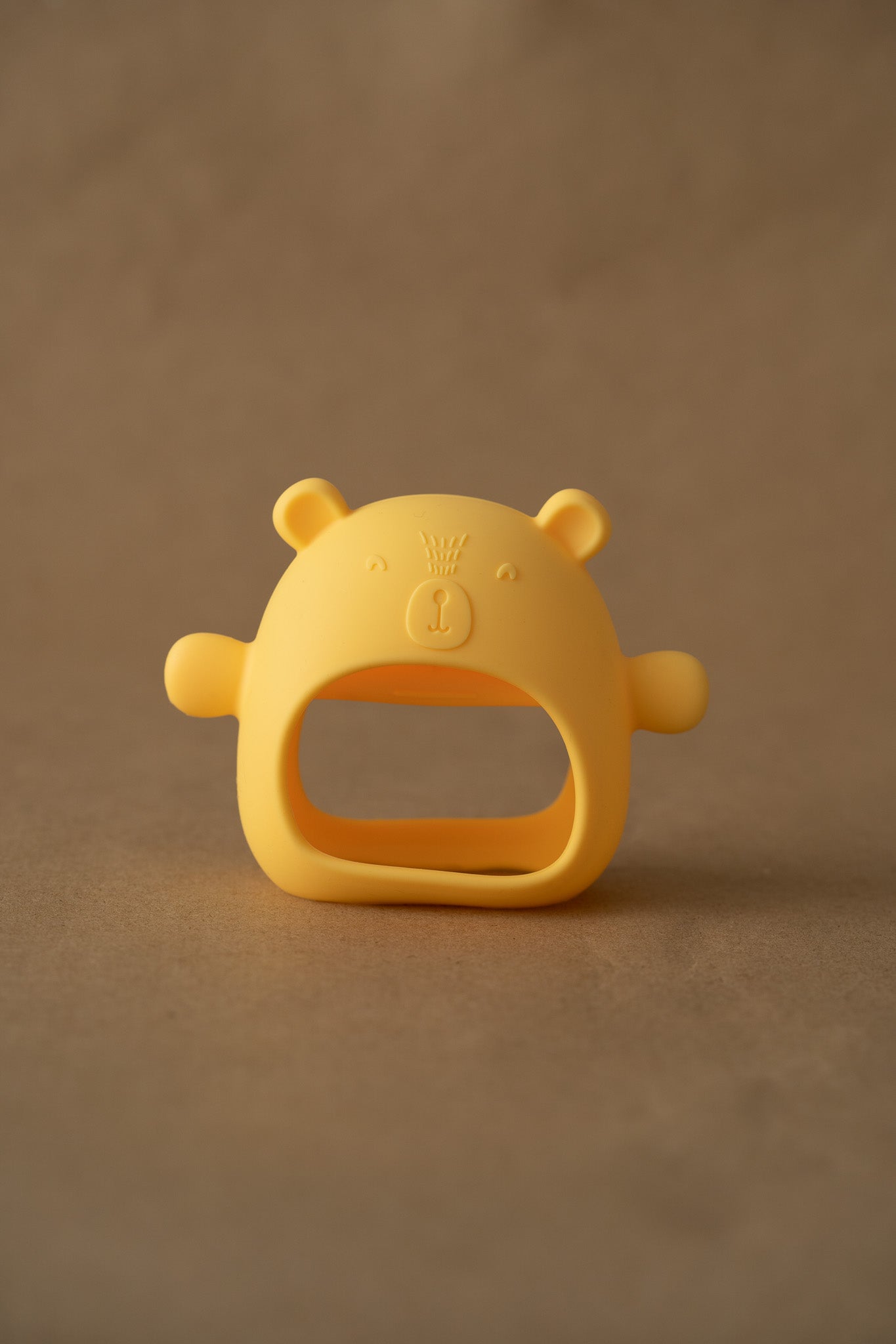 Mitaine De Dentition Ourson Jaune
