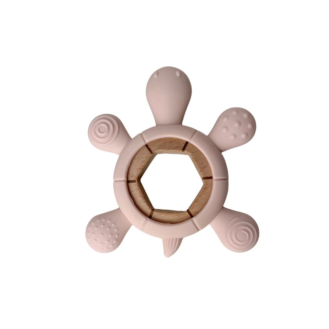 Jouet De Dentition Tortue Rose
