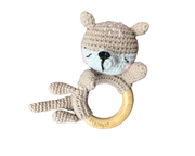 Hochet Bois Et Crochet Cuty Bear