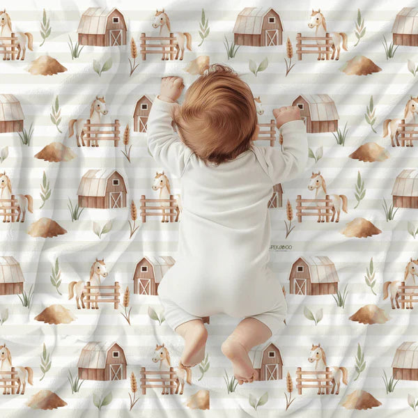 Doudou Magiks Chevaux Beige Bold Stripes