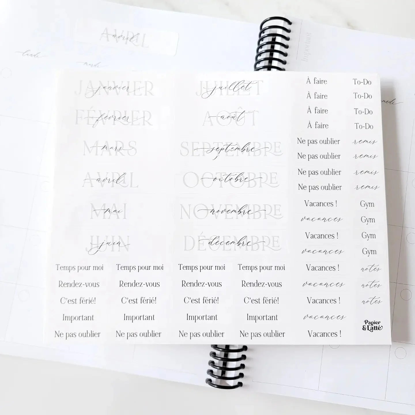 Agenda 3e Édition Claire