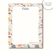 Bloc-Notes Fleurs Colorées