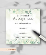 Autocollant D’urgence Eucalyptus