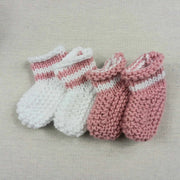Duo Bas Blanc & Rose (0-3 Mois)