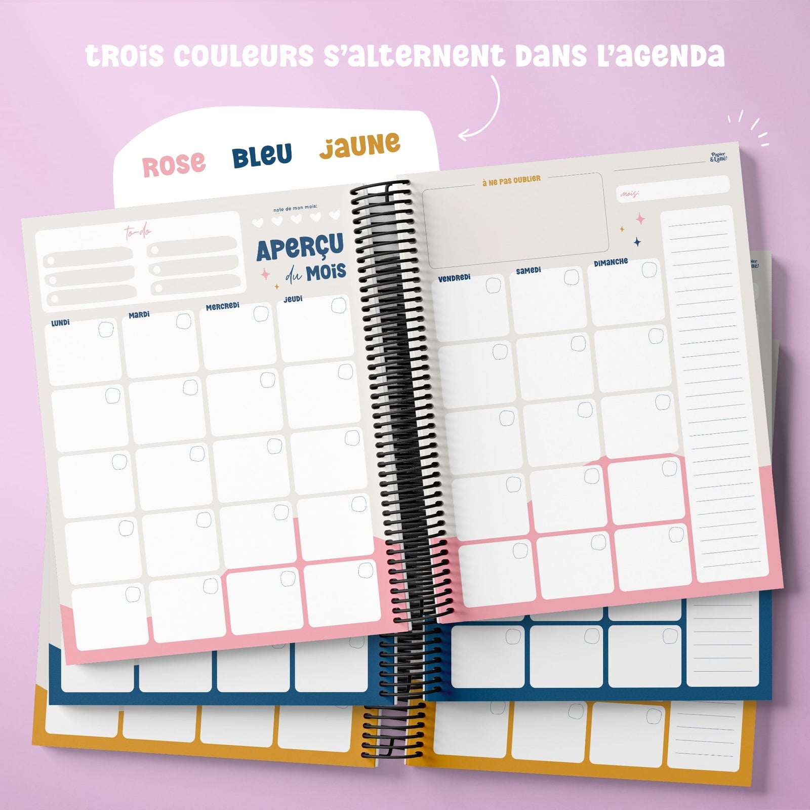 Agenda Mensuel Classique - 04