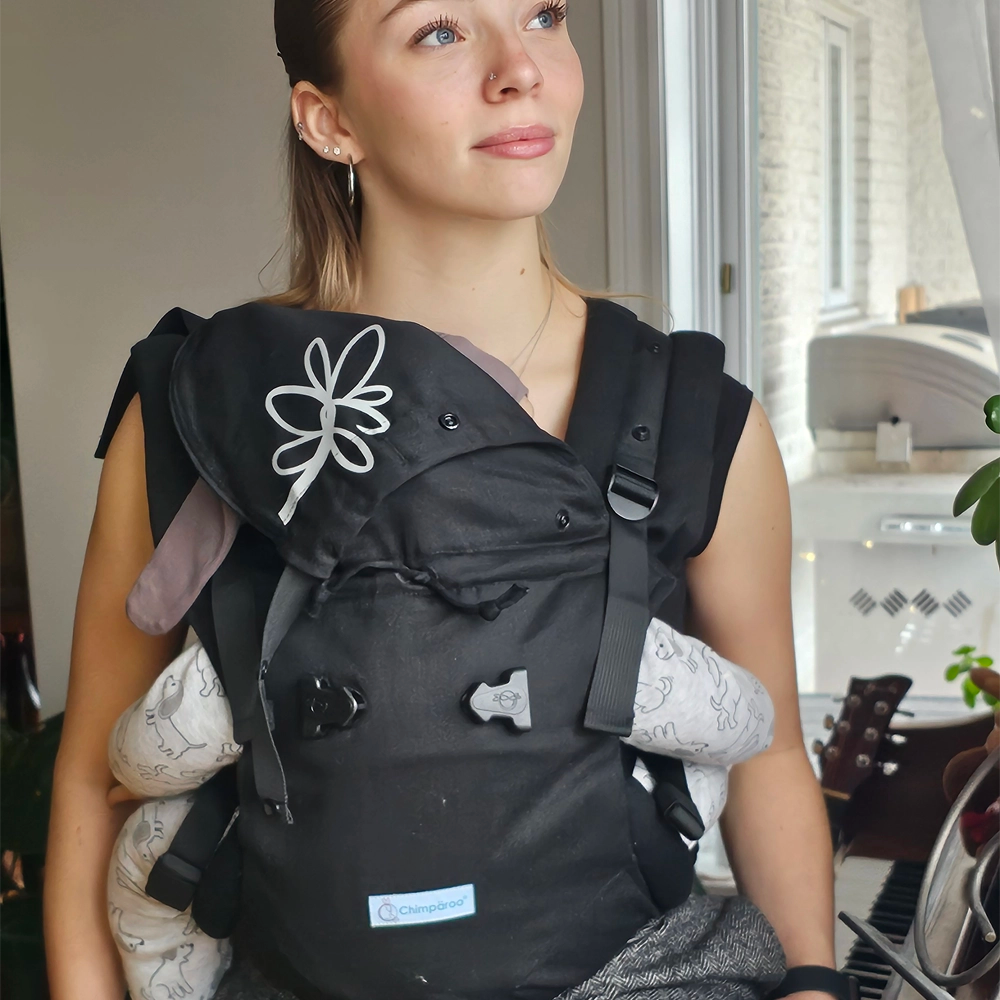 Porte-bébé Structuré PöpNgo Noir