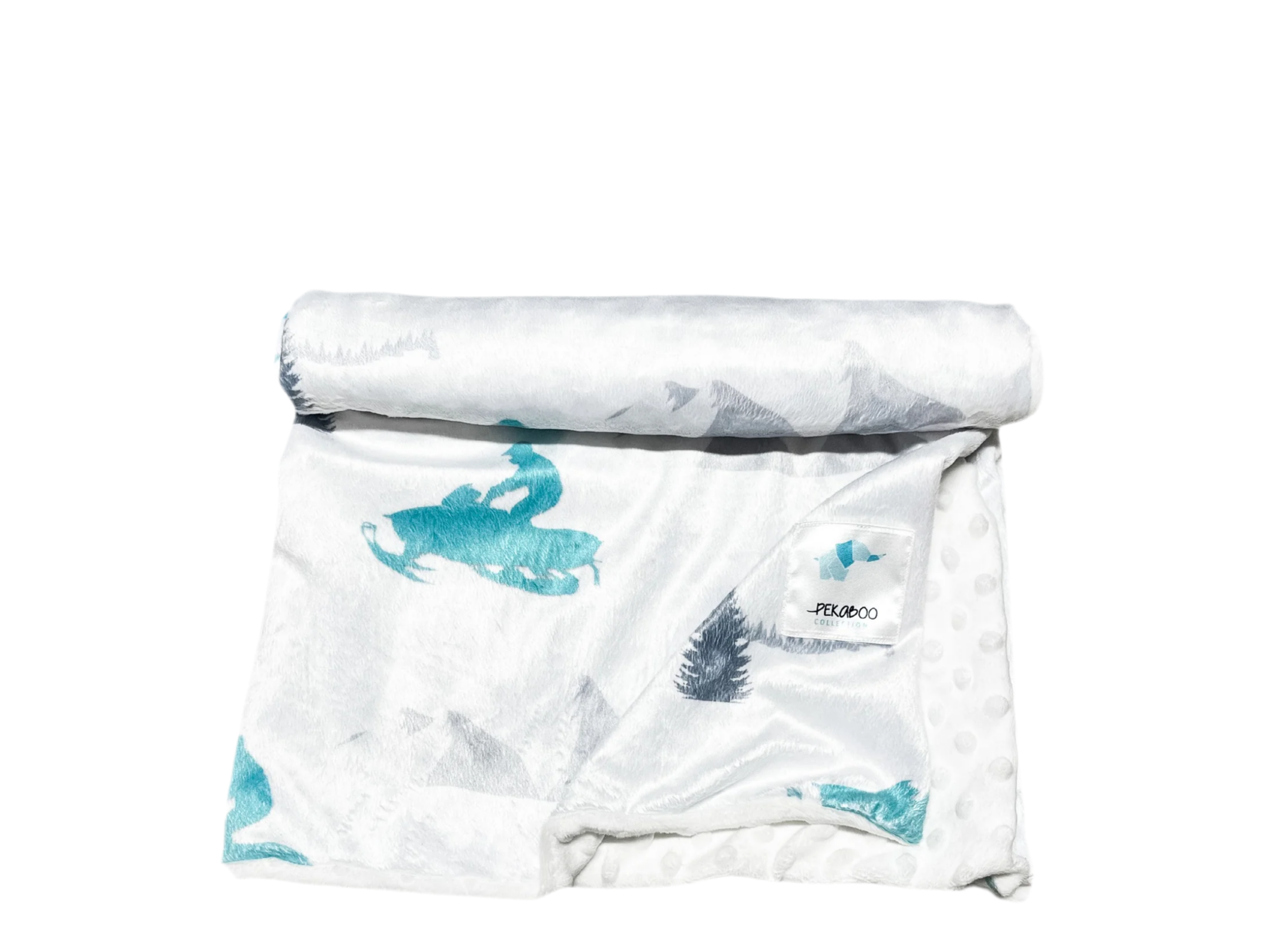 Doudou Peluche Motoneige Turquoise