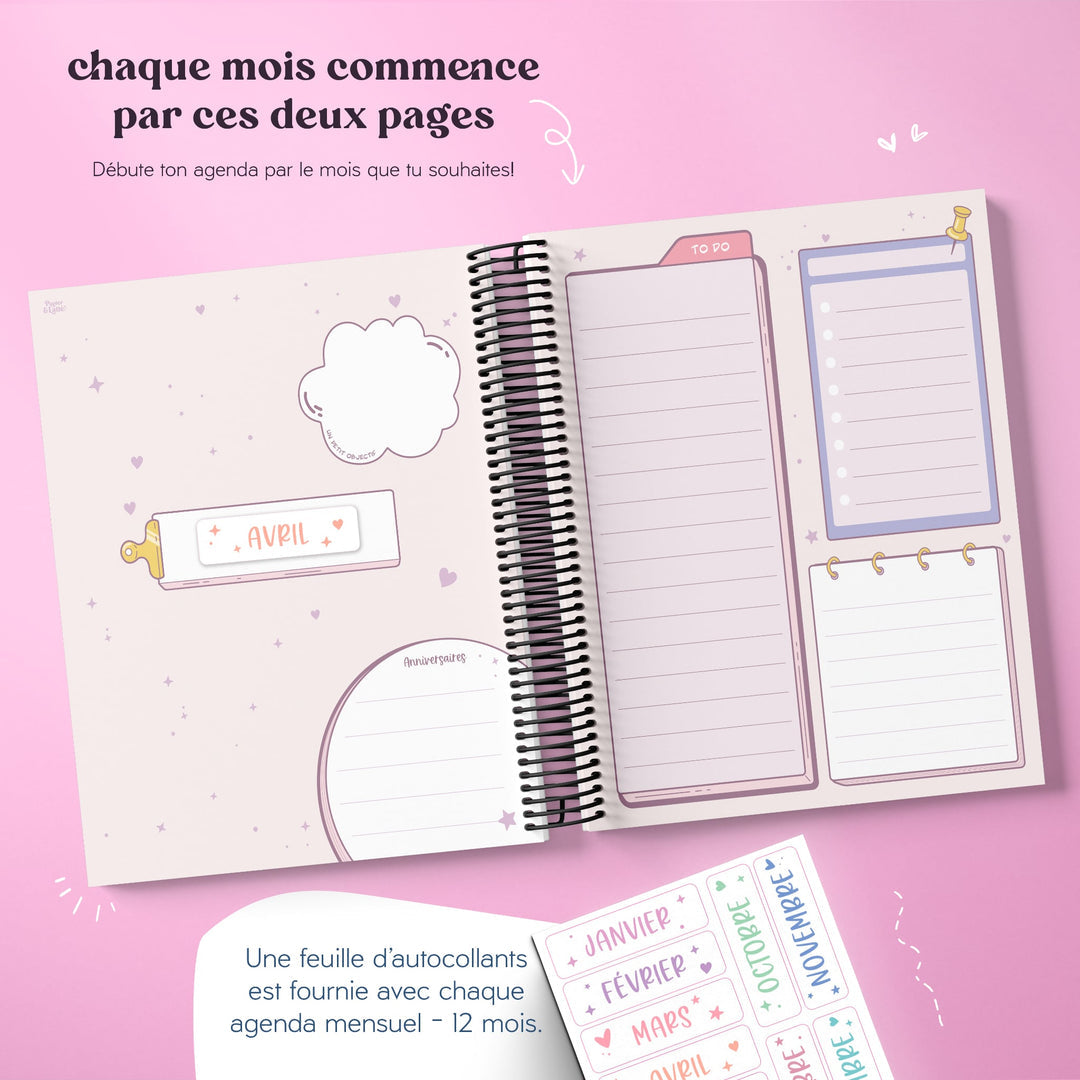 Agenda Mensuel Kawaii - 03