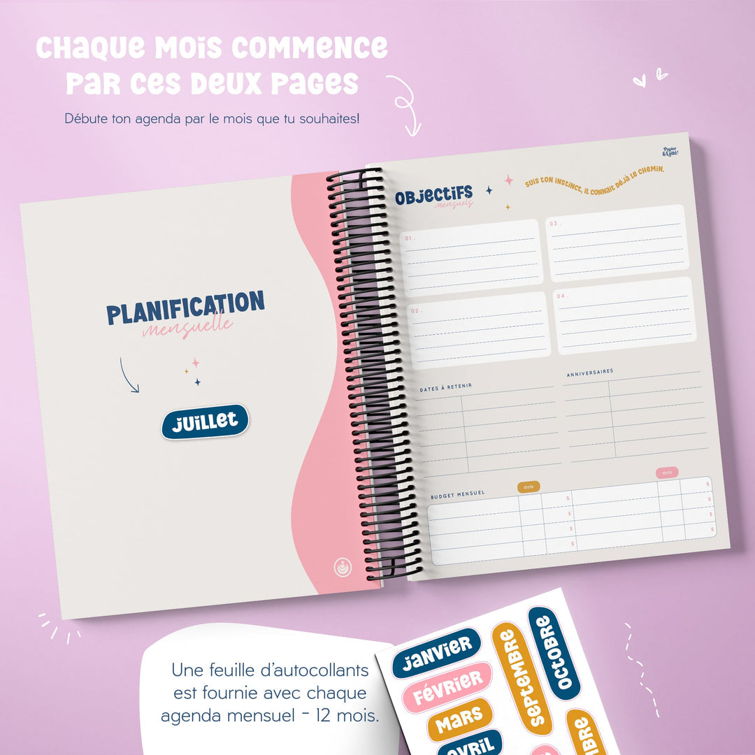 Agenda Mensuel Classique - 05
