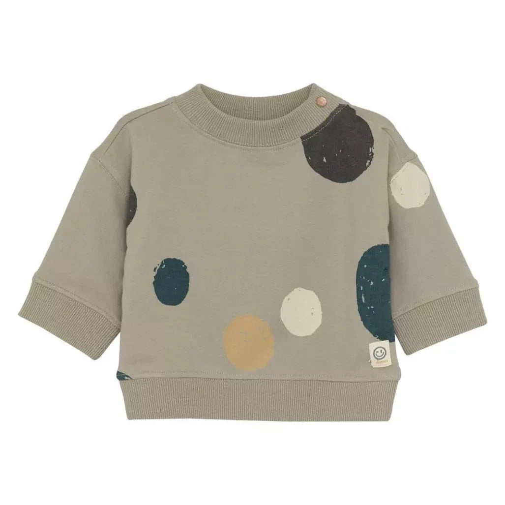 Crewneck Snowflake Abstract Off White