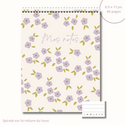 Cahier De Notes Lavande