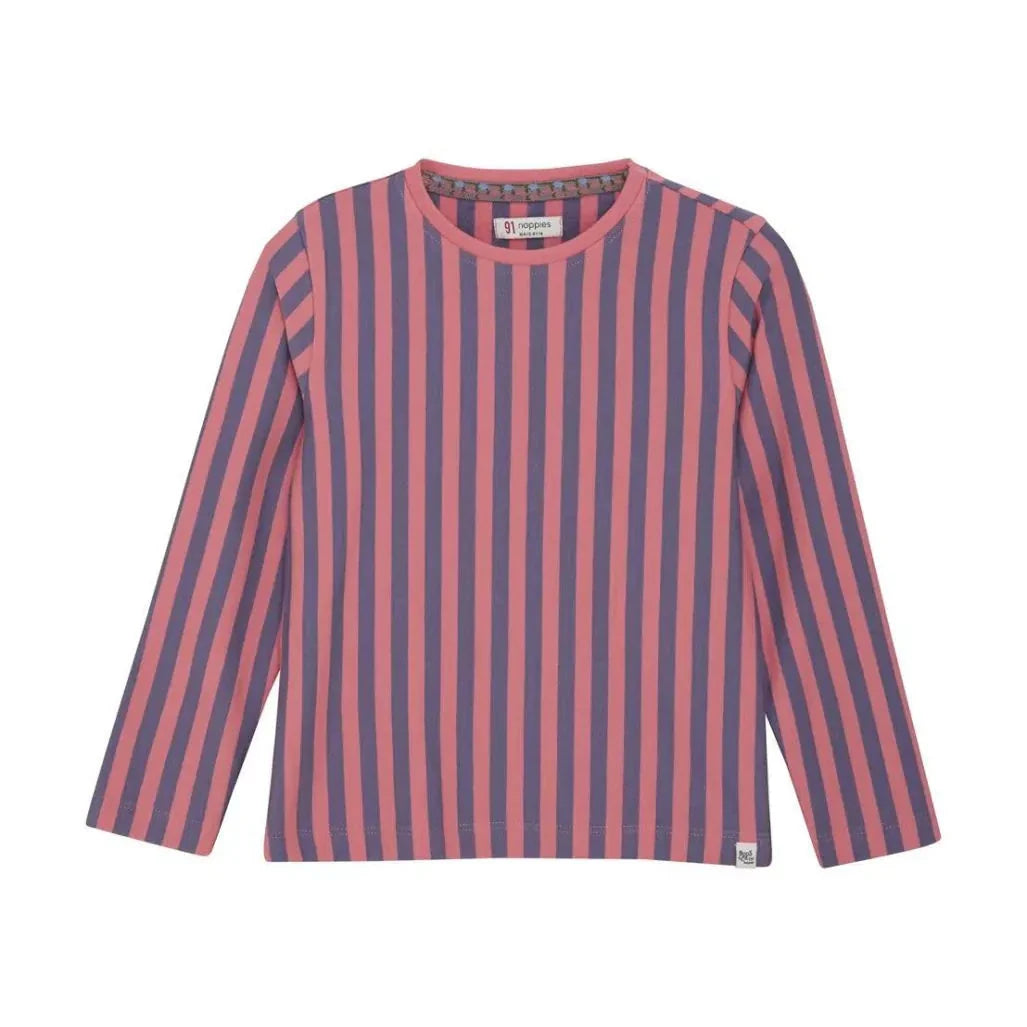 T-Shirt Manches Longues Piedmont À Rayures Roses