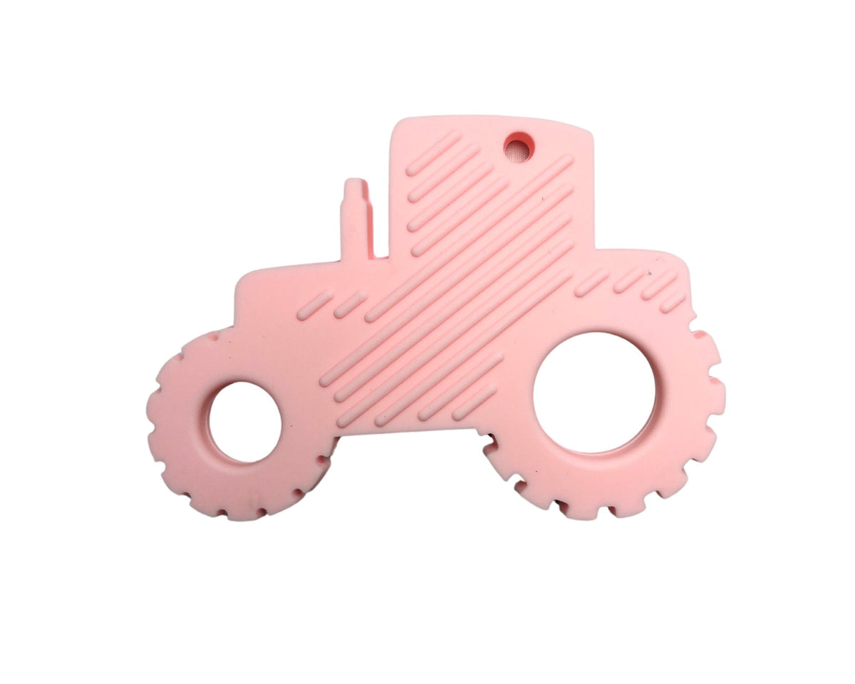 Jouet De Dentition Tracteur Rose