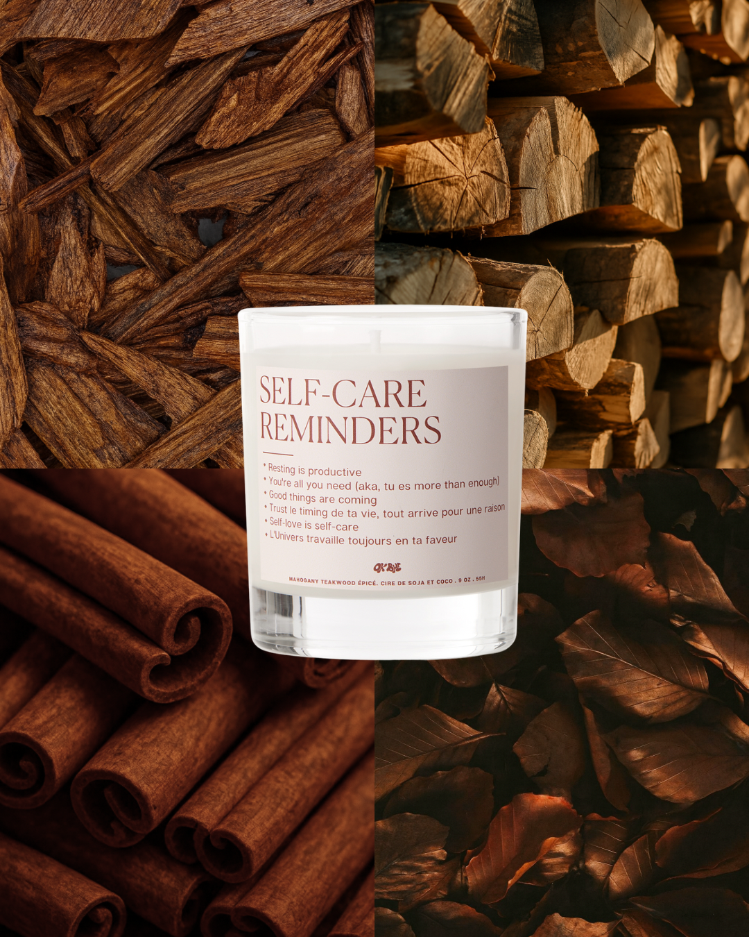 Chandelle Self-Care Remiders (Mahogany Teakwood Épicé)
