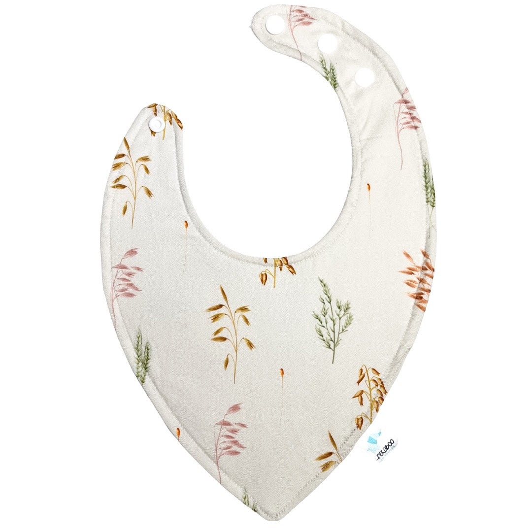 Bavoir Feuillage Blé Beige