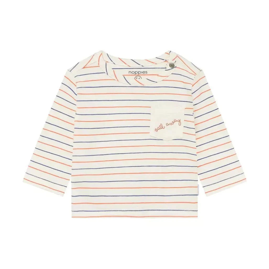 T-Shirt Manches Longues Egret Sail Away Rayé