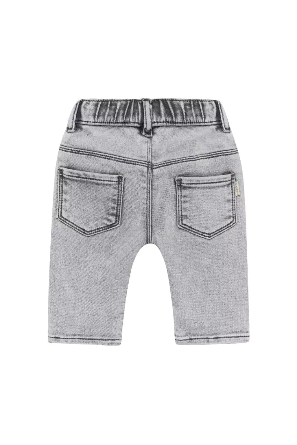 Jeans Coupe Relax Denim Gris Clair