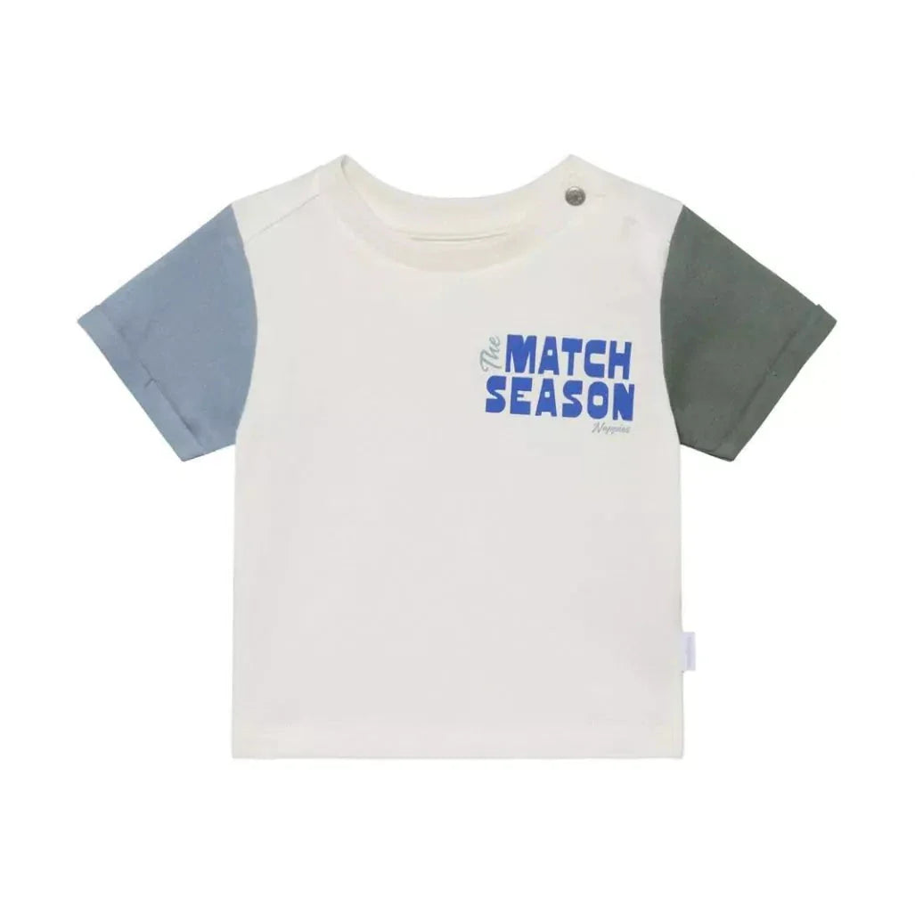 T-Shirt Egret Colorblock The Match Season