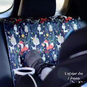Protège-Sièges De Voiture Imperméable Évolutif Forêt Fleurie