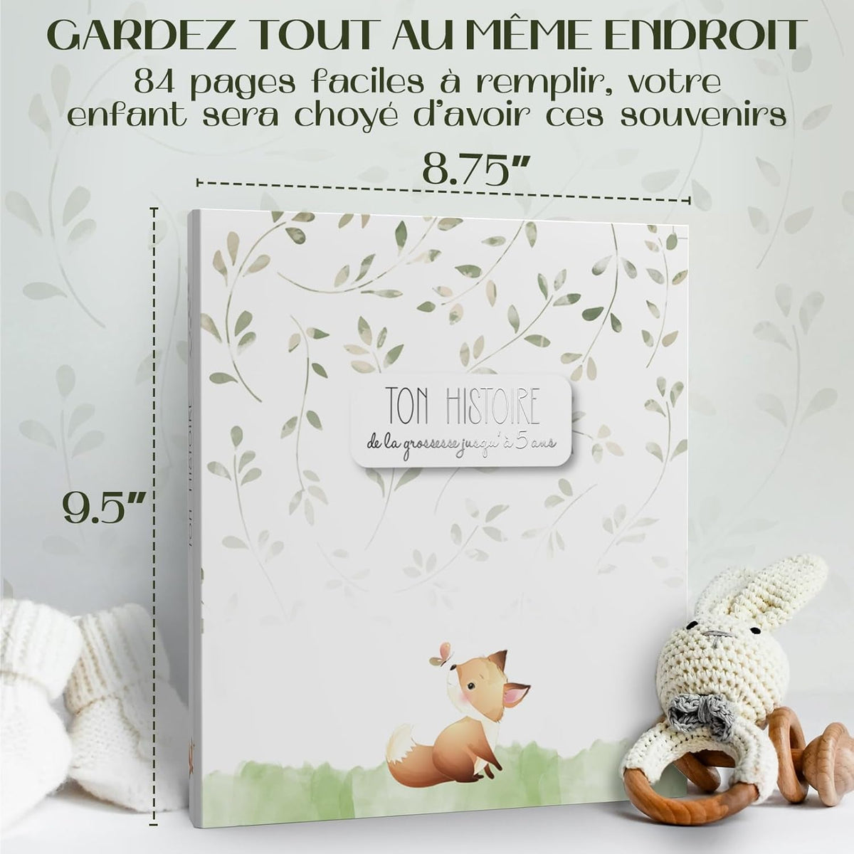 Livre De Naissance Avec Boitier Protecteur Rigide Petit Renard