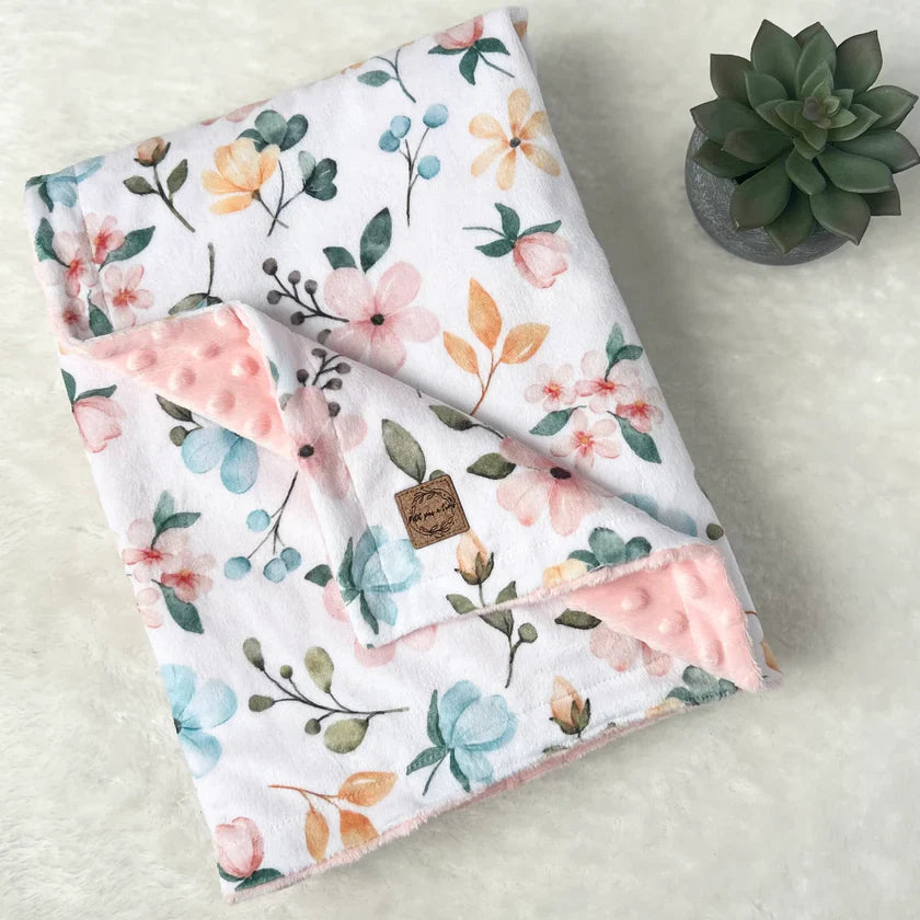 Couverture En Minky Fleurs D'été