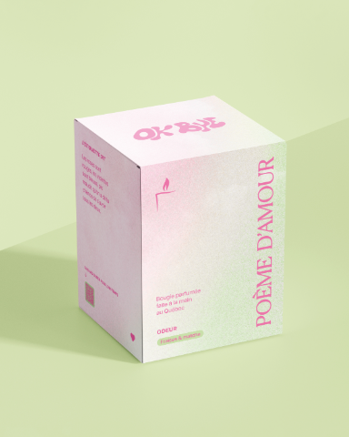 Chandelle Poème D'amour (Matcha & Fraises)
