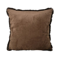 Coussin Faux Lapin Brun