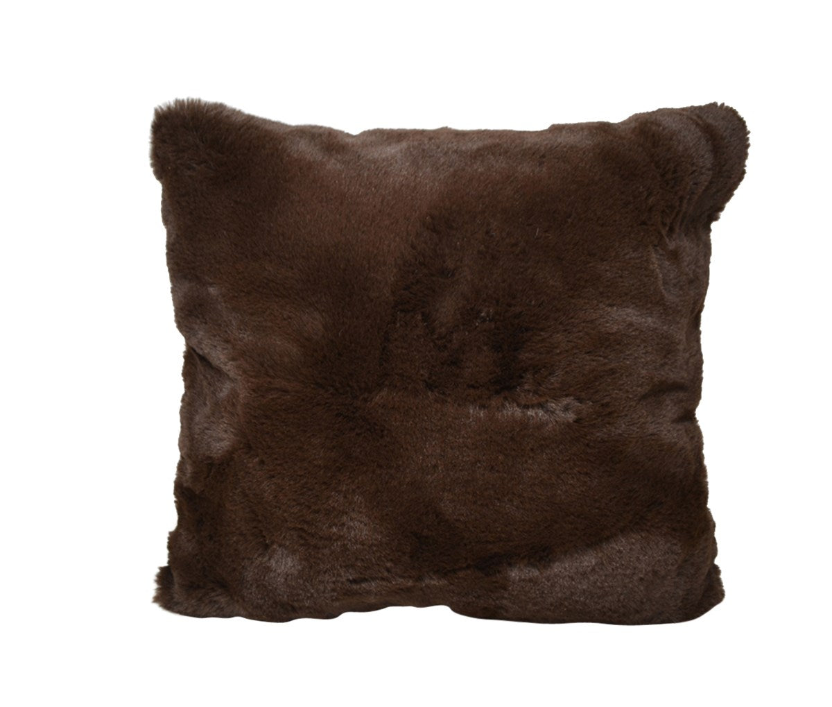 Coussin Faux Lapin Brun