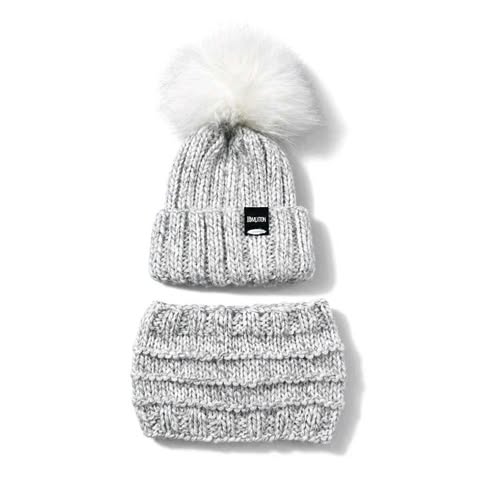 Tuque Évolutive & Cache-cou Gris Et Blanc (0-6 Mois)