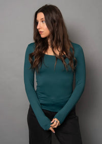 Scoop Top Mariana DK Hunter Green