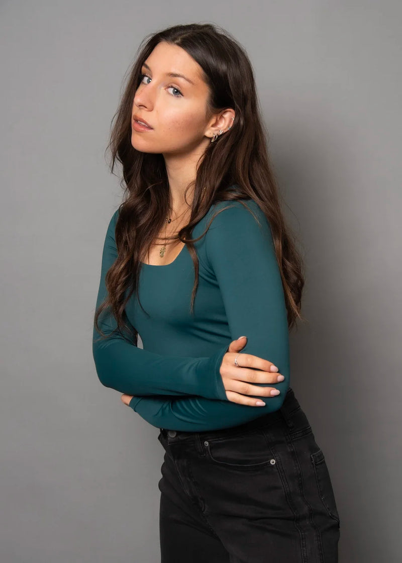 Scoop Top Mariana DK Hunter Green