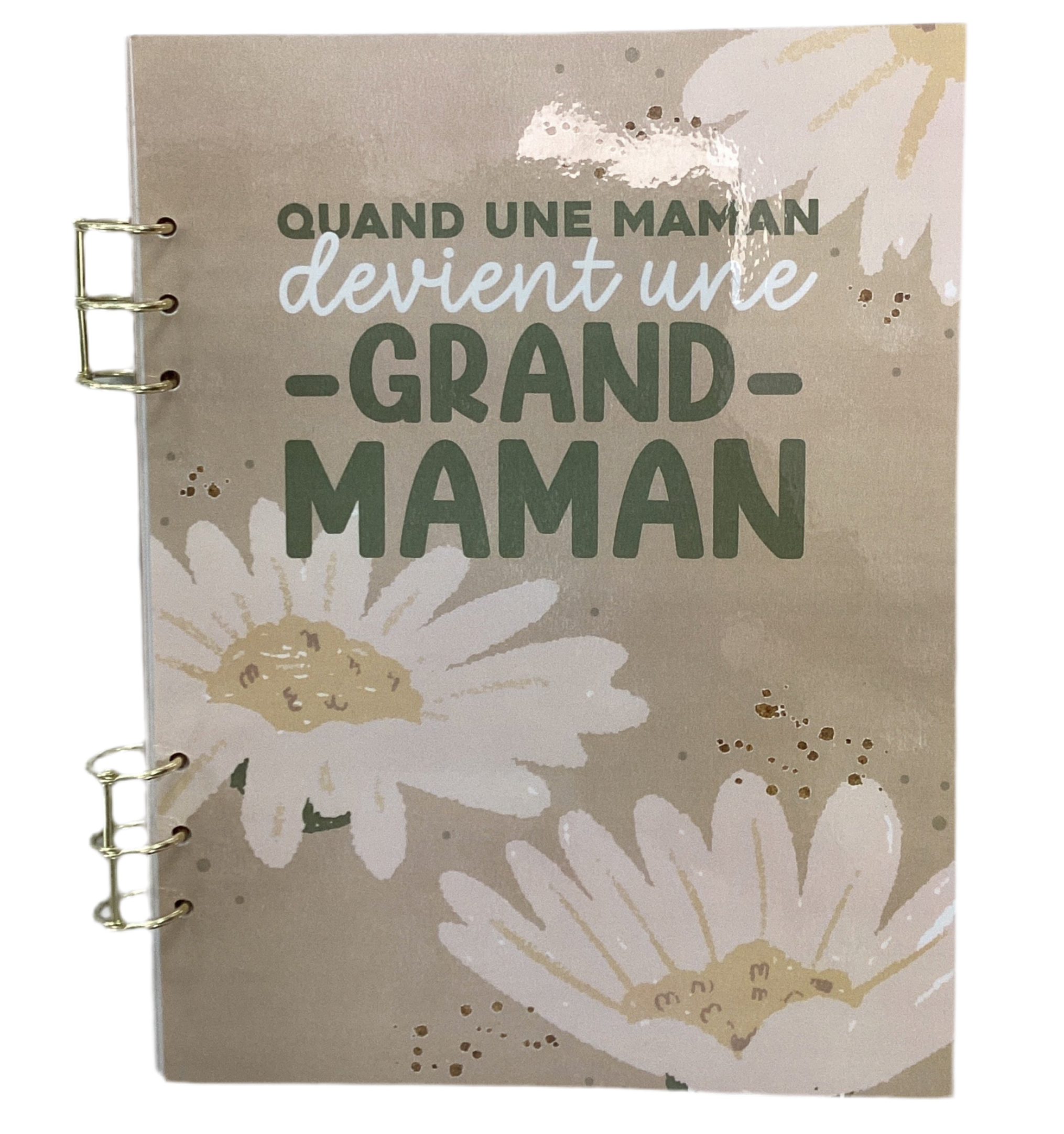 Livre De Naissance À Anneaux Pour Grand-maman Marguerites