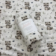 Mousseline Bambou & Coton Raton Et Myrtilles