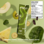 Smoothie Instantané Vert (Épinards, Pommes, Bananes, Kiwis, Ananas & Dattes)