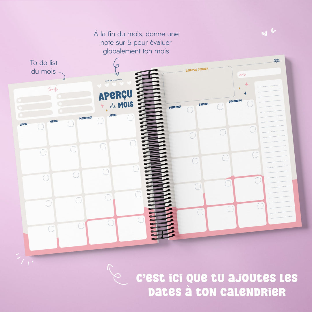 Agenda Mensuel Classique - 06