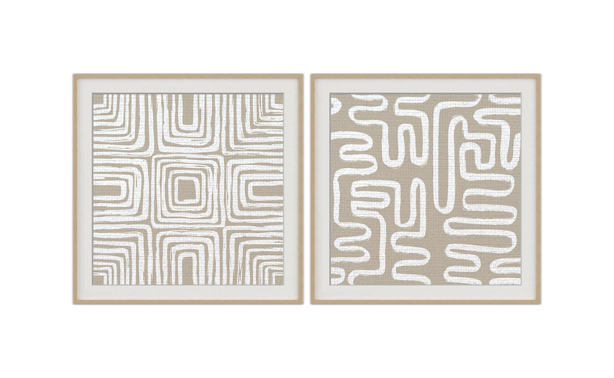 Ensemble 2 Cadres Labyrinthe