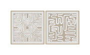 Ensemble 2 Cadres Labyrinthe
