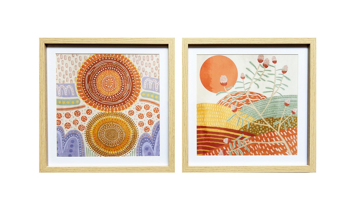 Ensemble 2 Cadre  Art Pointille