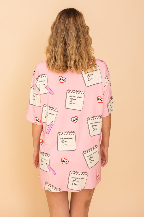 Long Tee Wanna Be Friend