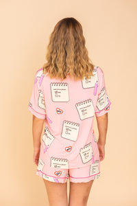 Haut Pyjama Court Wanna Be Friend