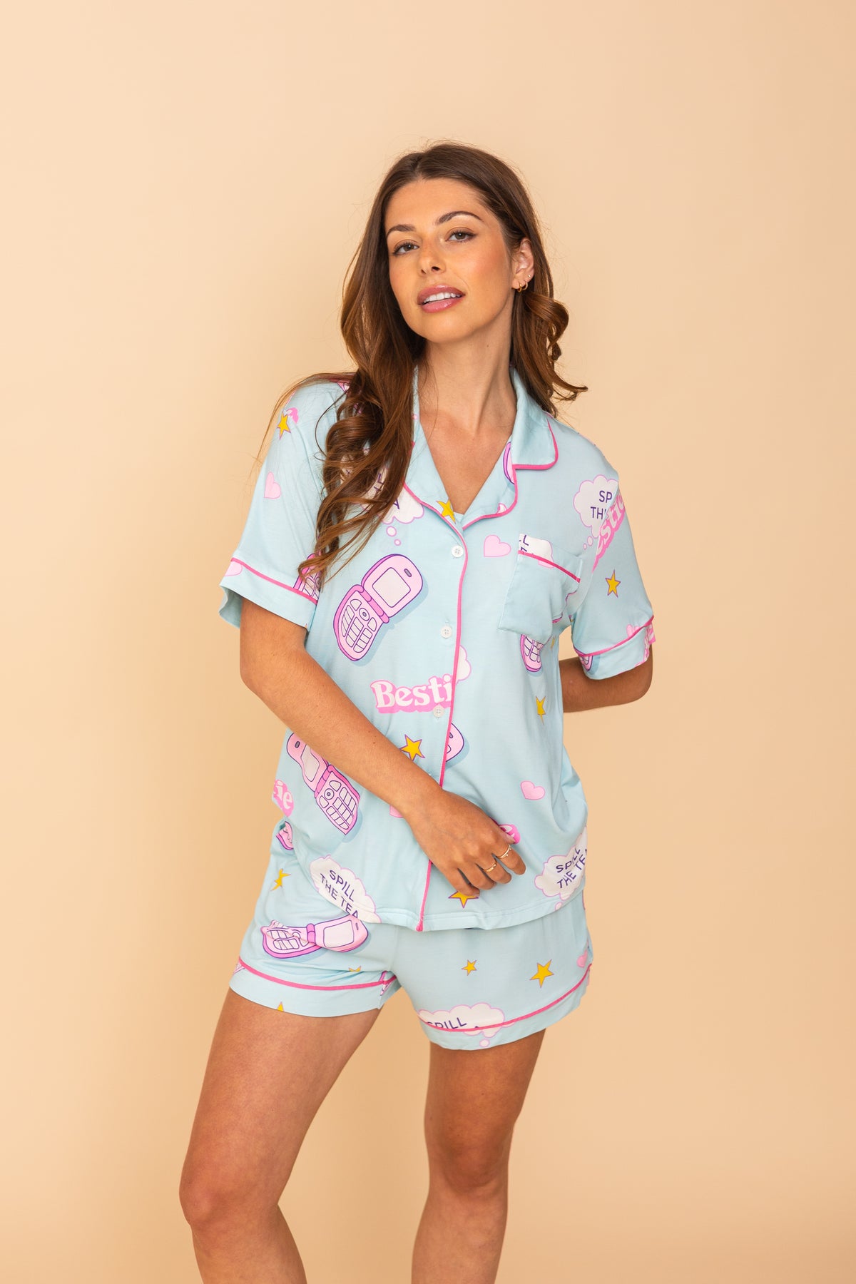 Haut Pyjama Court Spill The Tea