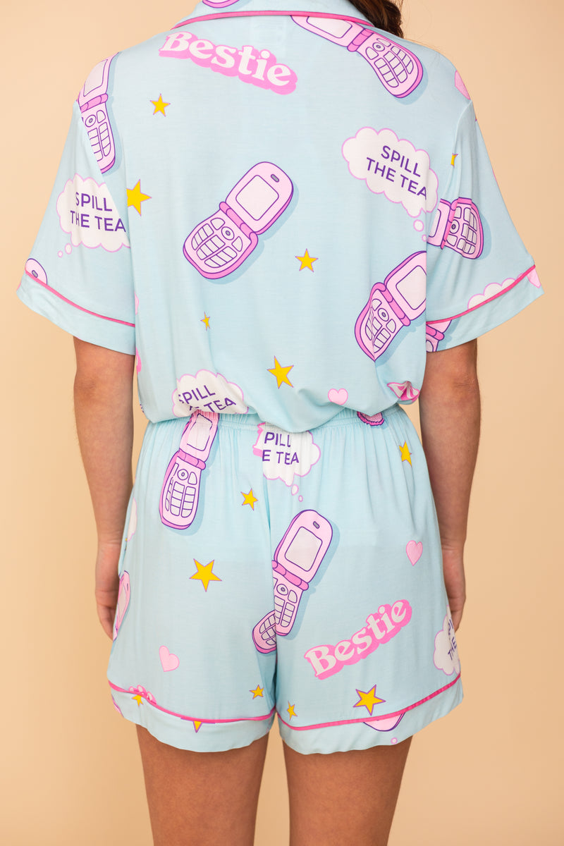 Bas Pyjama Court Spill The Tea