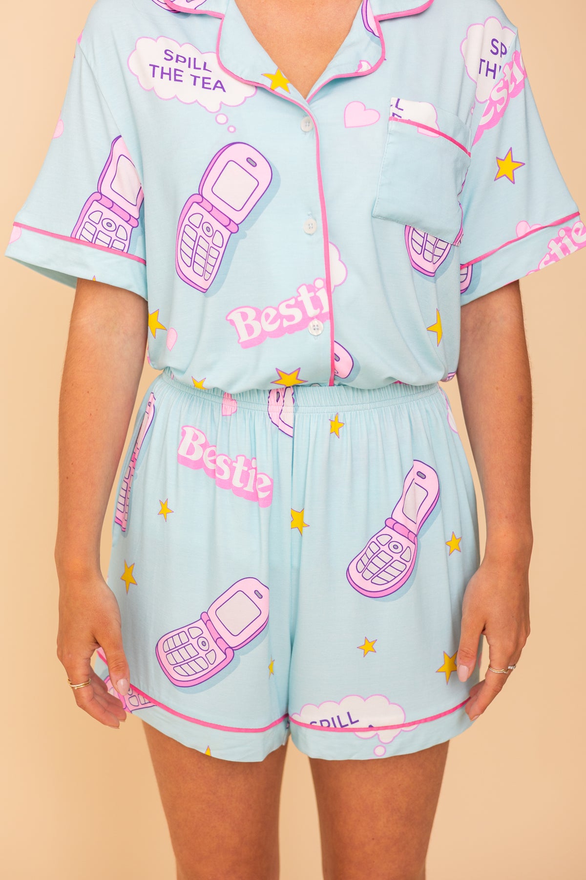 Bas Pyjama Court Spill The Tea