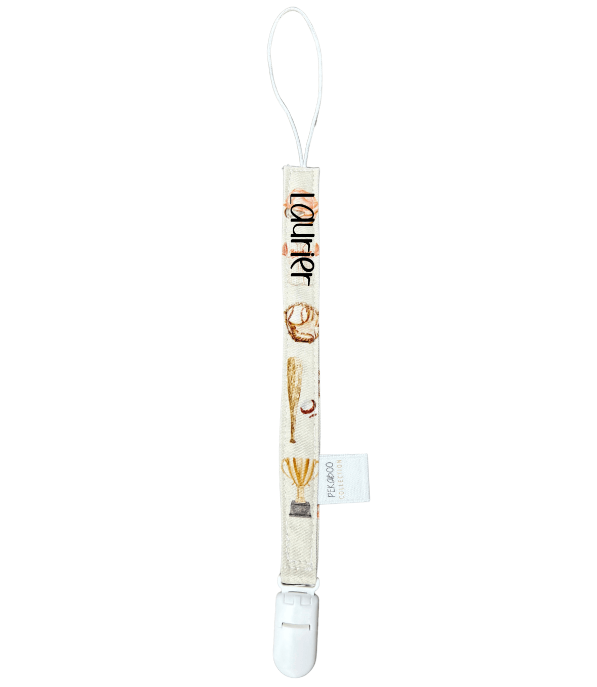 Attache-Suce Baseball (Blanc)