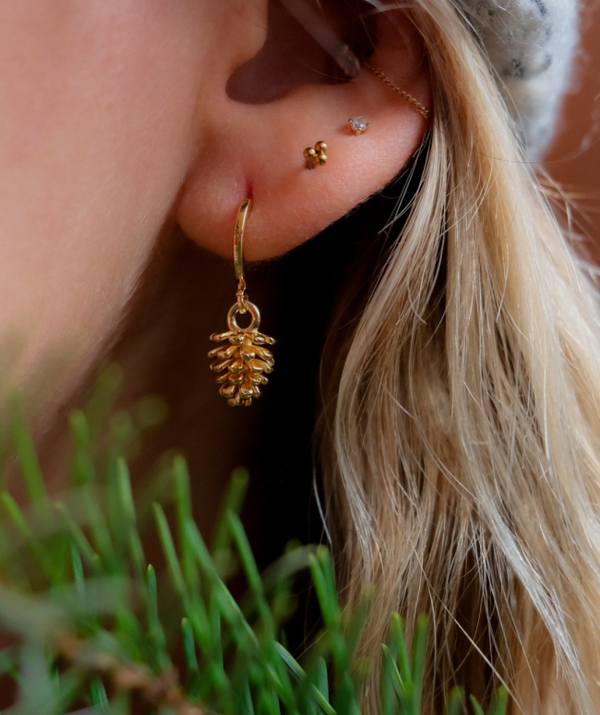 Boucles D'oreilles Pomme De Pin