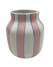 Vase Rayé Rose
