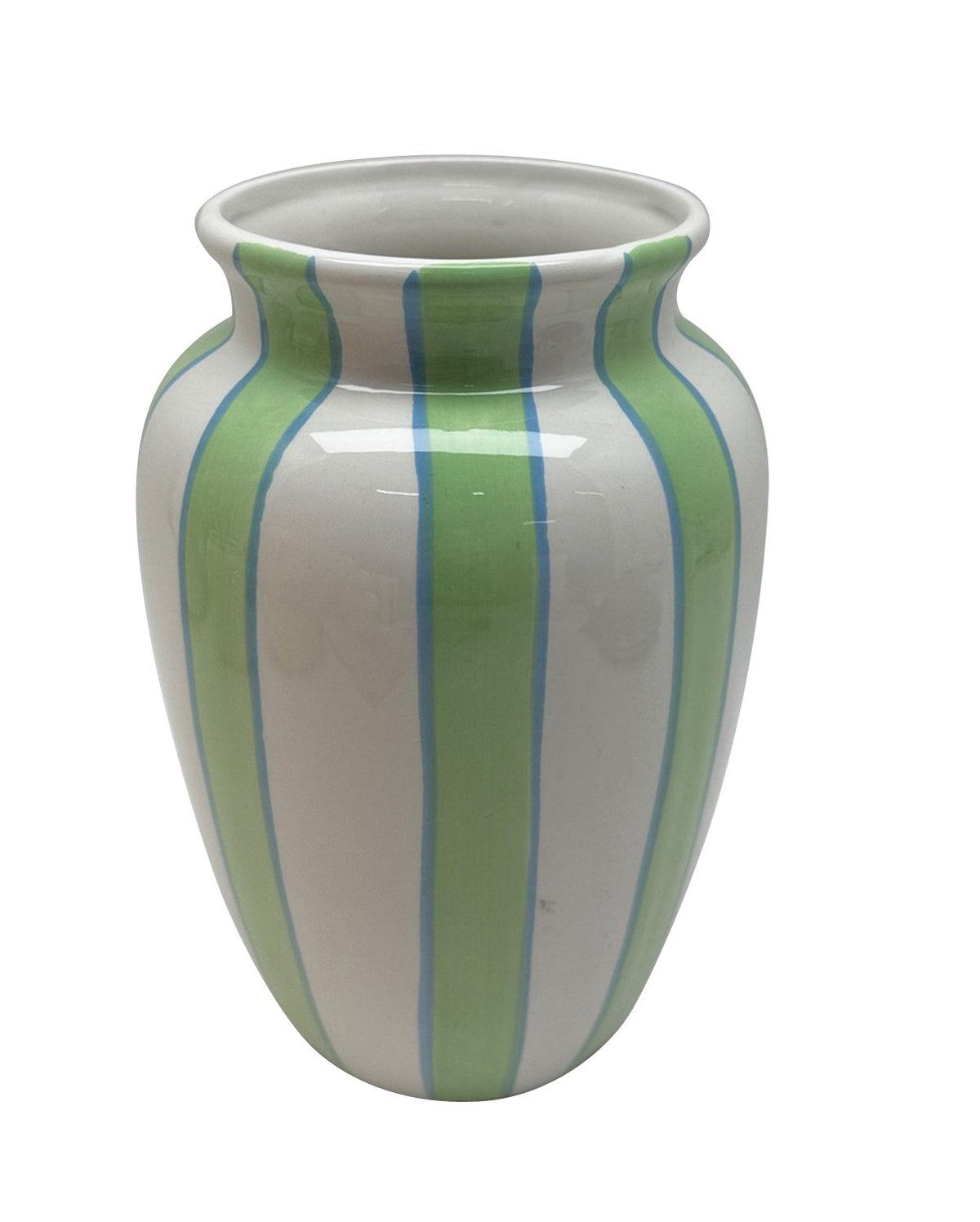 Vase Rayé Bleu